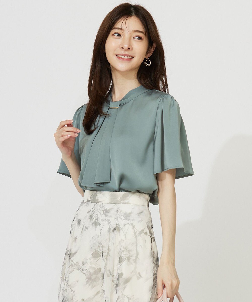 ANY SIS S 【洗える】4WAY半袖 ボウブラウス 