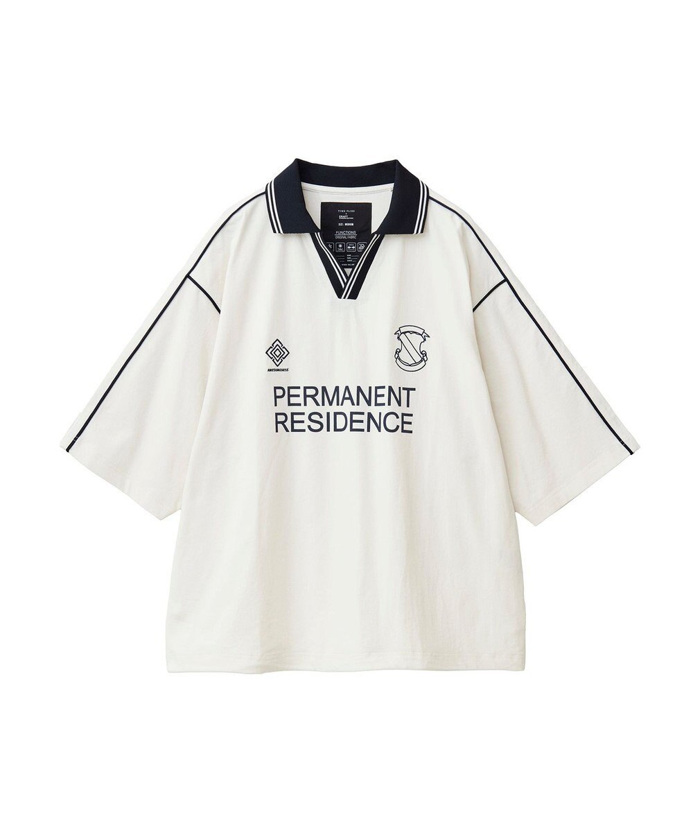 CRAFT STANDARD BOUTIQUE 接触冷感/UVカット/イージーケア/ストレッチ/ゲームシャツ-A 