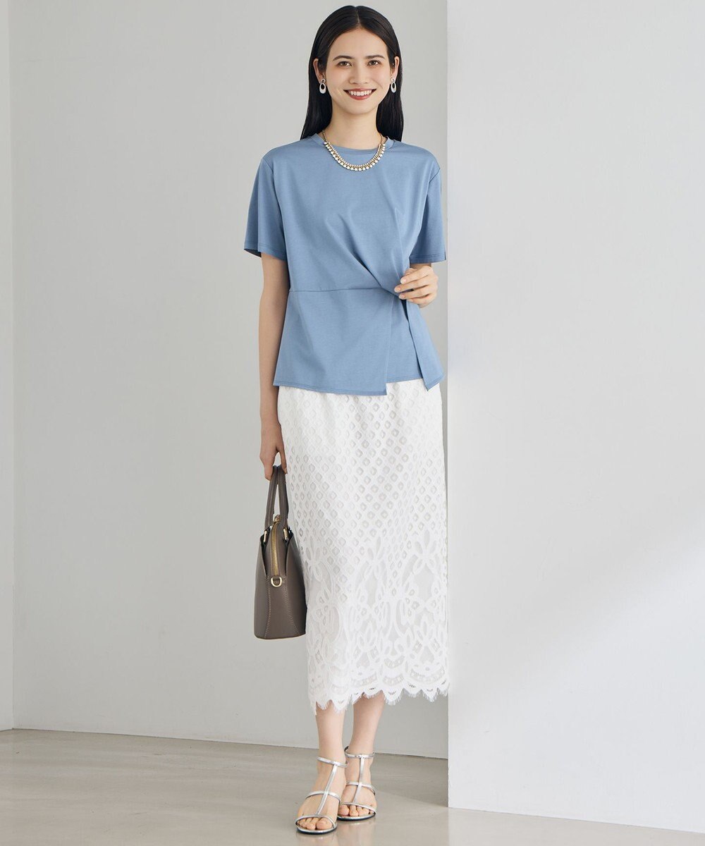 自由区 【SHIHOさん着用・こだわり素材】パネルレース スカート 