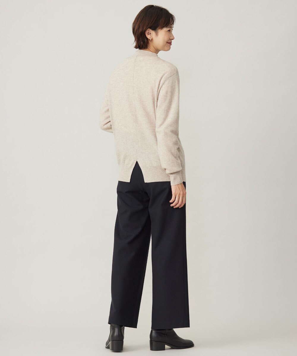 J.PRESS LADIES S 【洗える】CASHMERE BLEND スタンドカラー ニット 