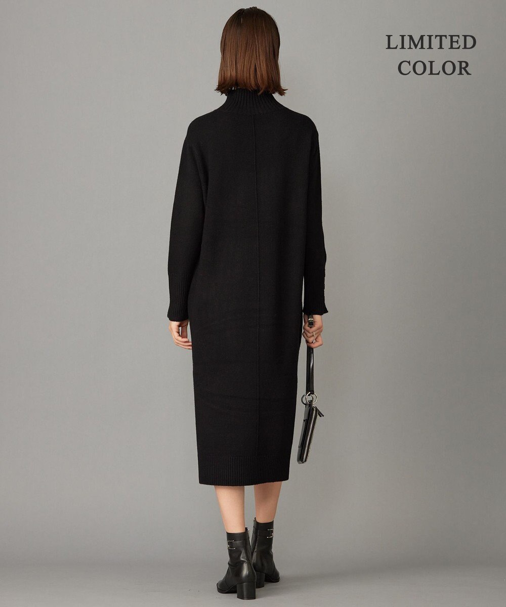 ICB 【WEB限定カラーあり・洗える】 ソフトカシミヤミックス ハイネックワンピース 