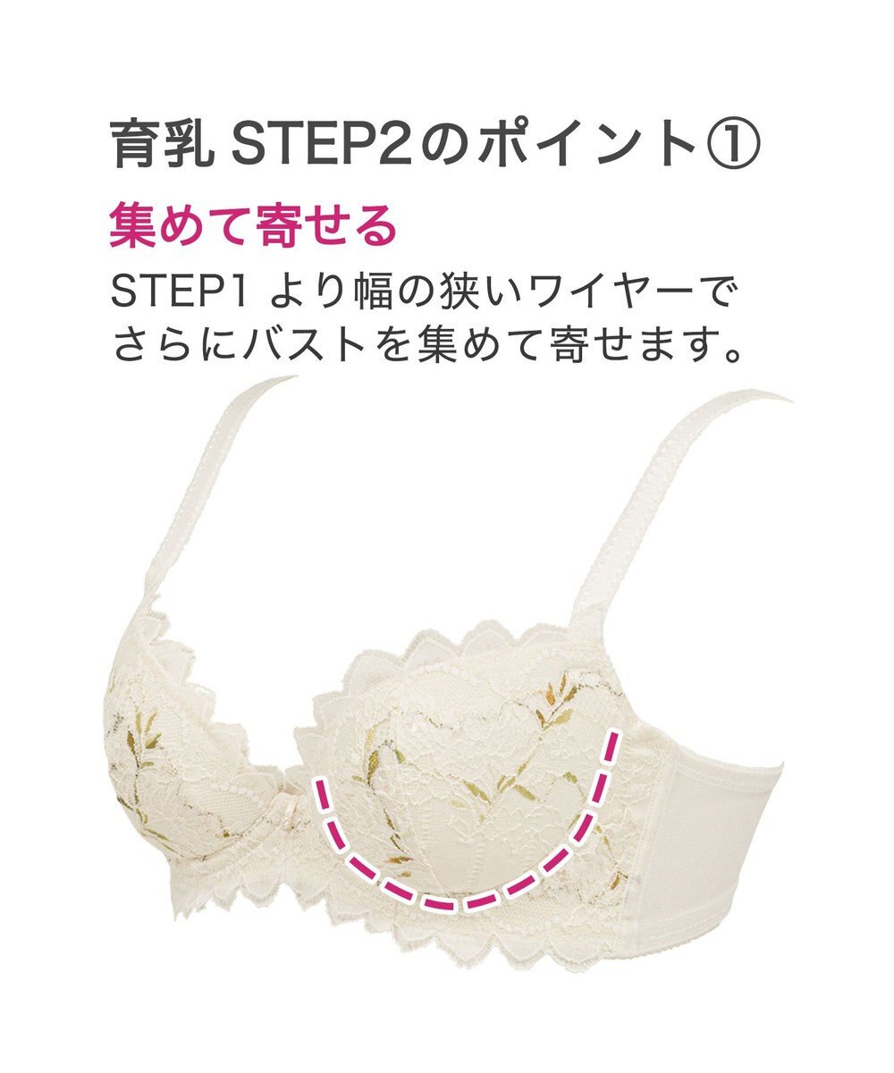 BRADELIS New York 【BRADELIS New York】ローズステップ２ブラ23S1 育乳補整 ふんわり寄せて脇まですっきりする補整ブラ 