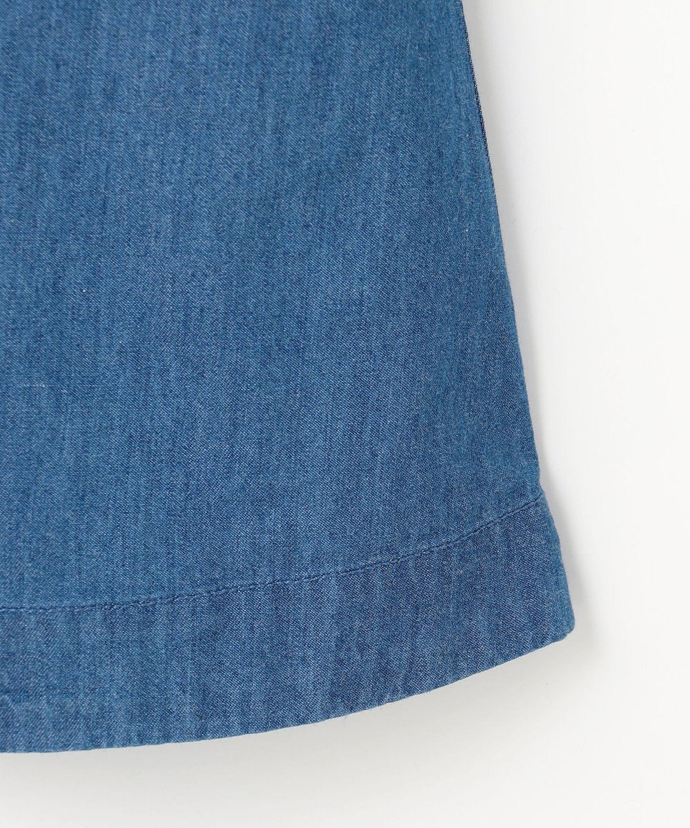 組曲 KIDS 【100㎝】 フラワーボタンデニムワンピース 