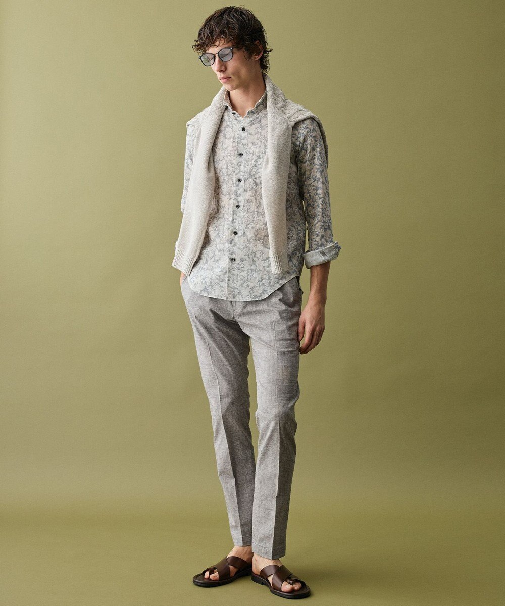 JOSEPH ABBOUD 【ウエストも伸びる!/清涼/ストレッチ】スラブストレッチ パンツ 