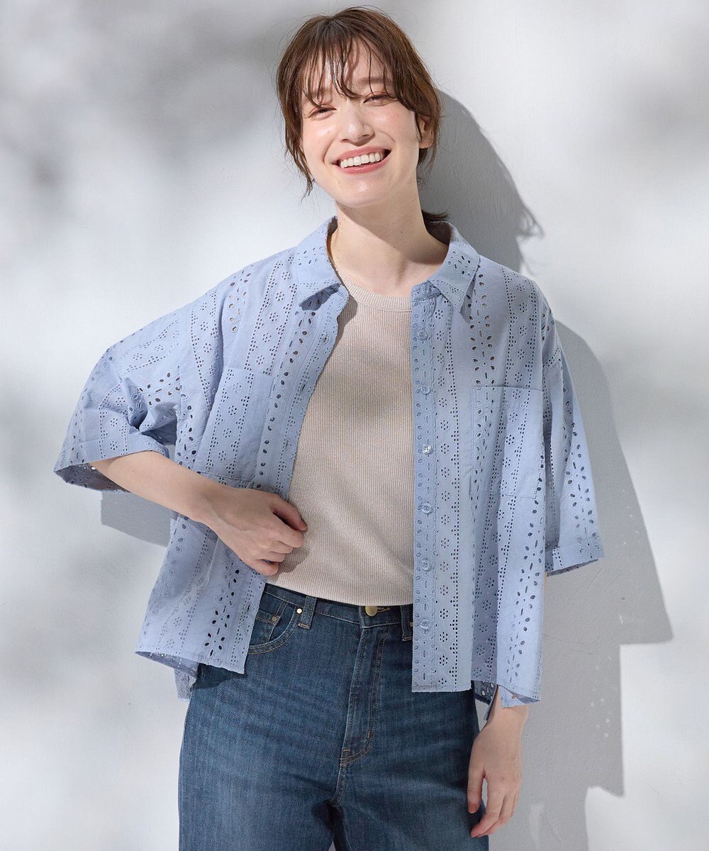 ANY エンブロイダリーシャツ 