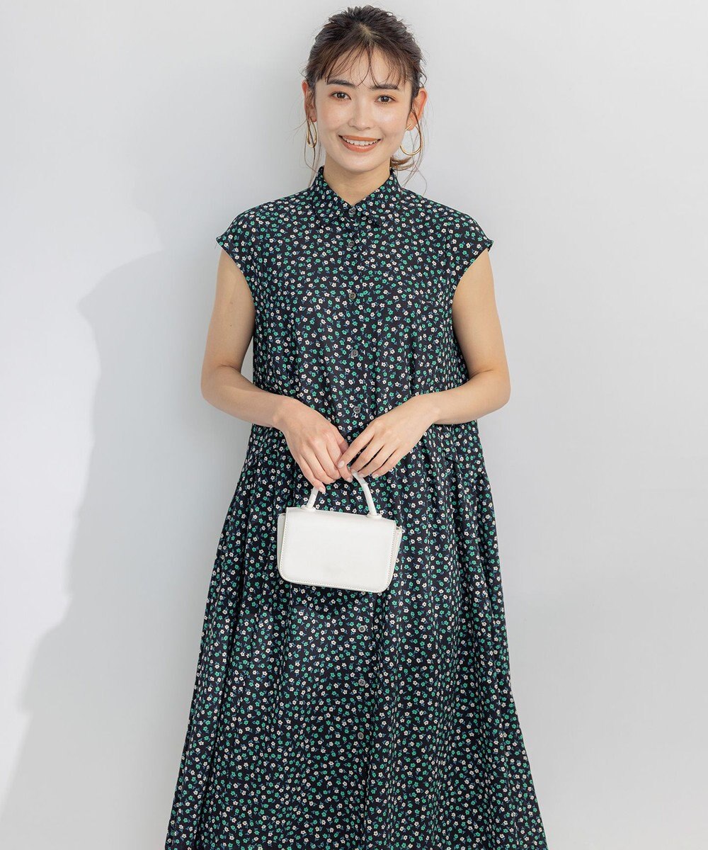 組曲 【洗える】プティフラワージョーゼットシフォン ワンピース 