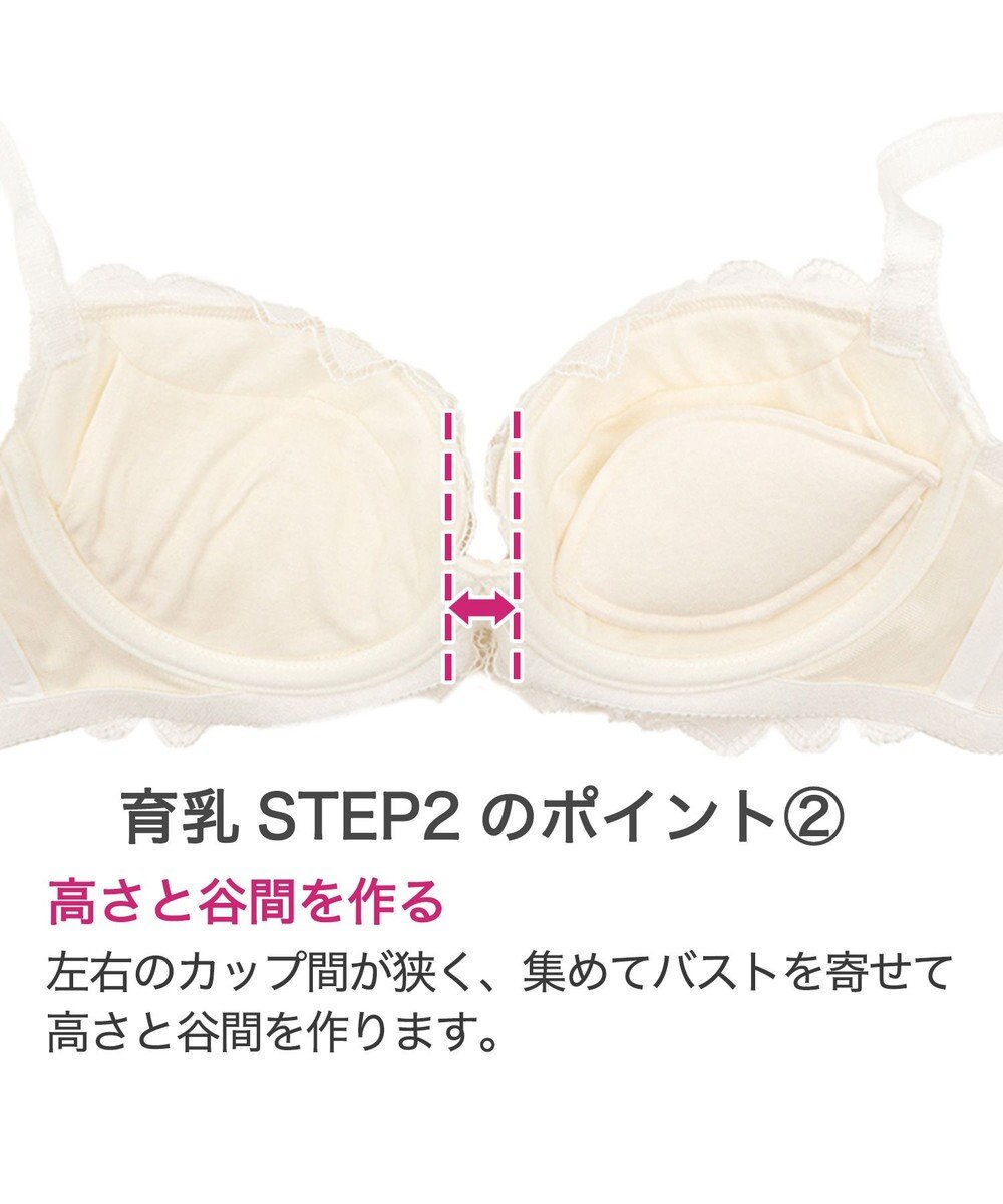 BRADELIS New York 【BRADELIS New York】ローズステップ２ブラ23S1 育乳補整 ふんわり寄せて脇まですっきりする補整ブラ 