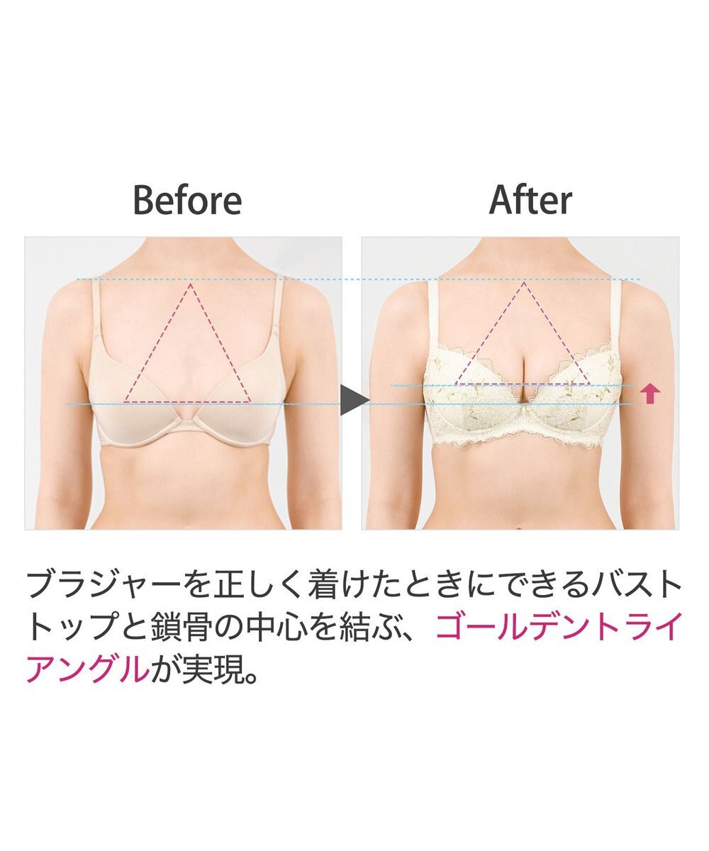 BRADELIS New York 【BRADELIS New York】ローズステップ２ブラ23S1 育乳補整 ふんわり寄せて脇まですっきりする補整ブラ 