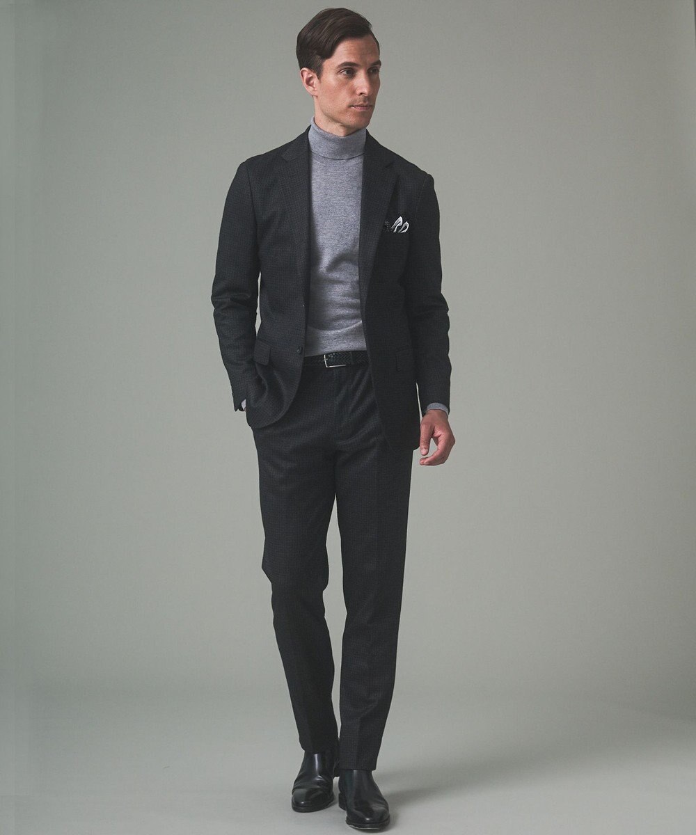 GOTAIRIKU セットアップ対応【2WAYストレッチ/シワになりにくい】T/W ジャージーパンツ_千鳥柄 