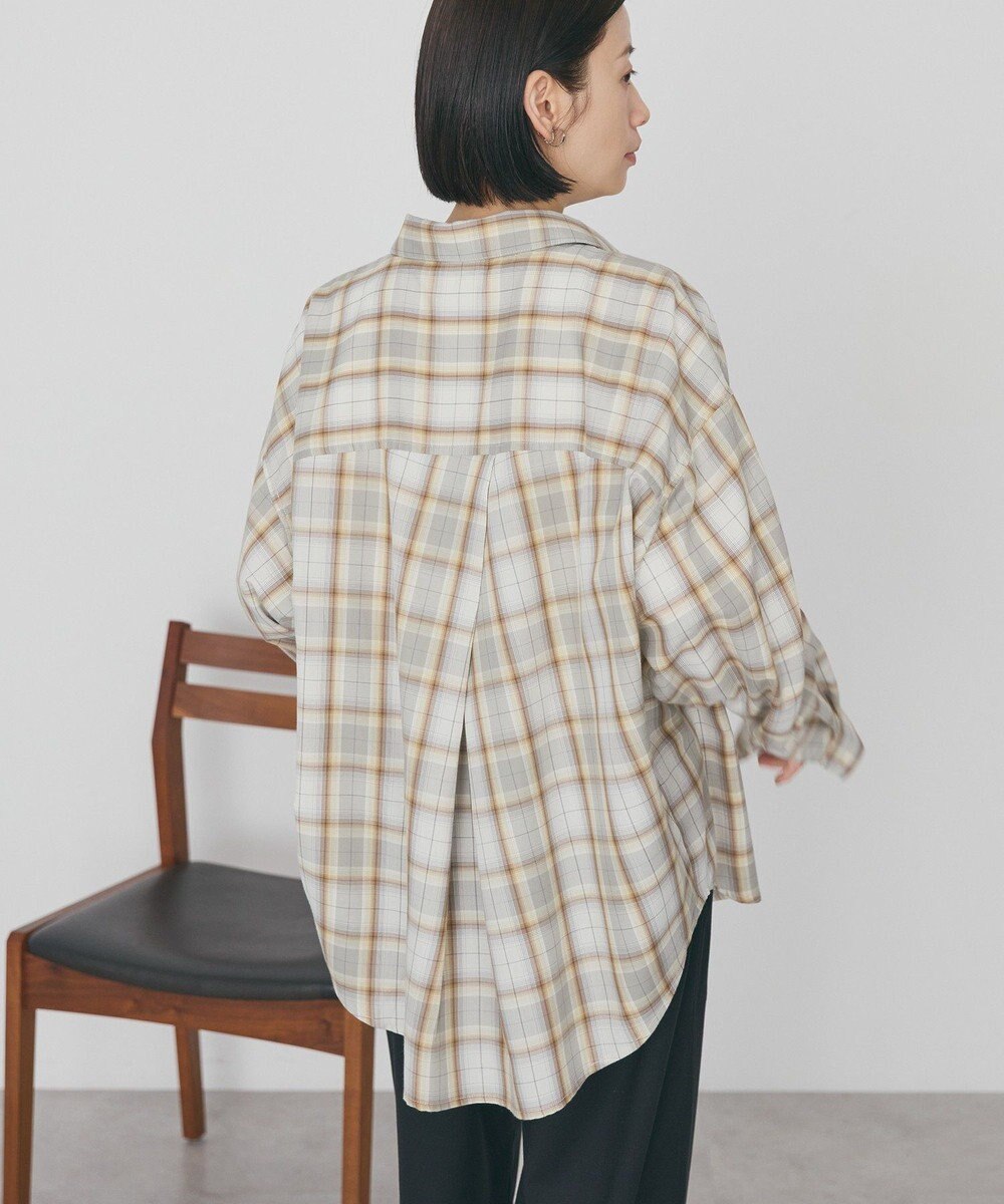 AMERICAN HOLIC 【イージーケア】　チェックバックタックシャツ 