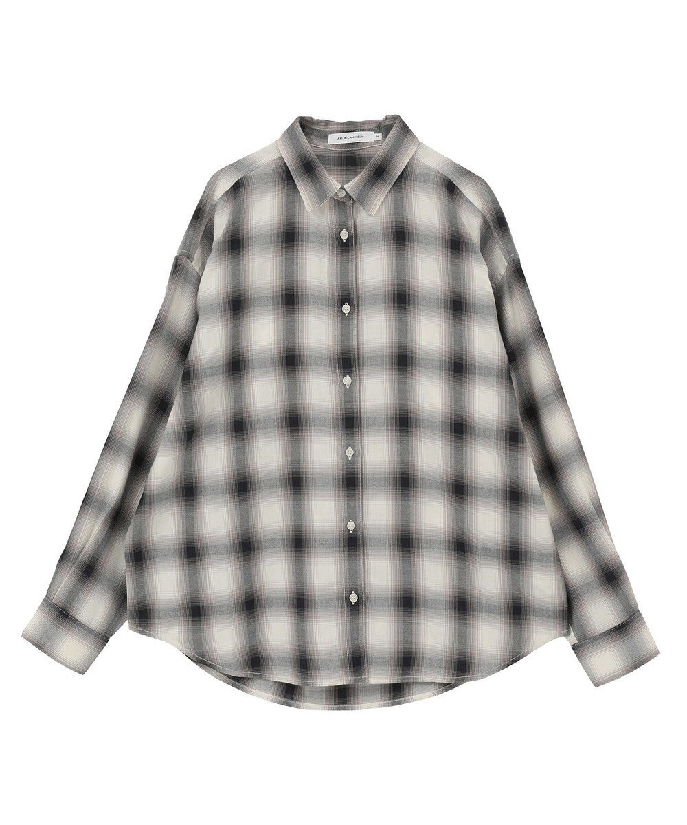 AMERICAN HOLIC 【イージーケア】　チェックバックタックシャツ 