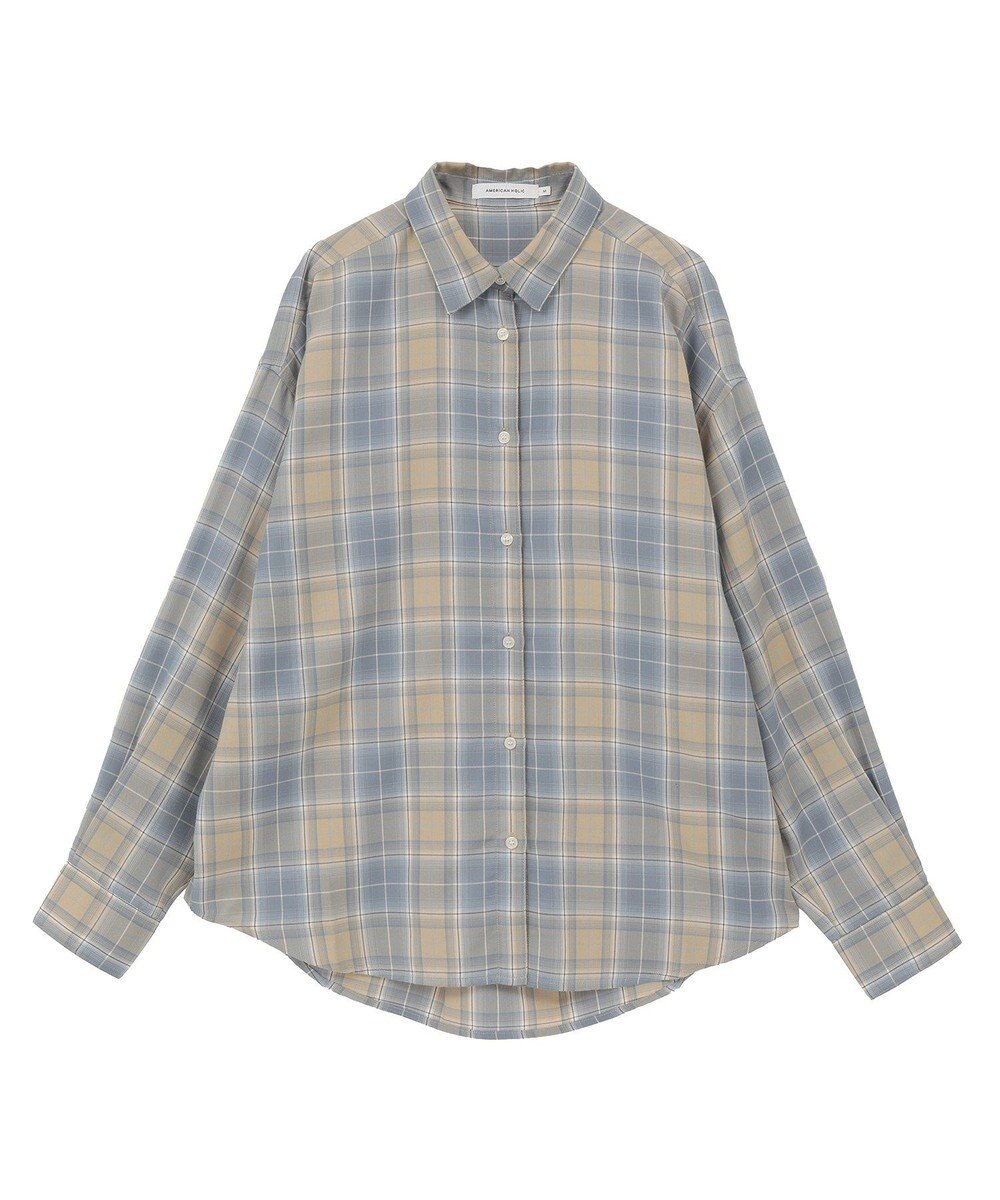 AMERICAN HOLIC 【イージーケア】　チェックバックタックシャツ 