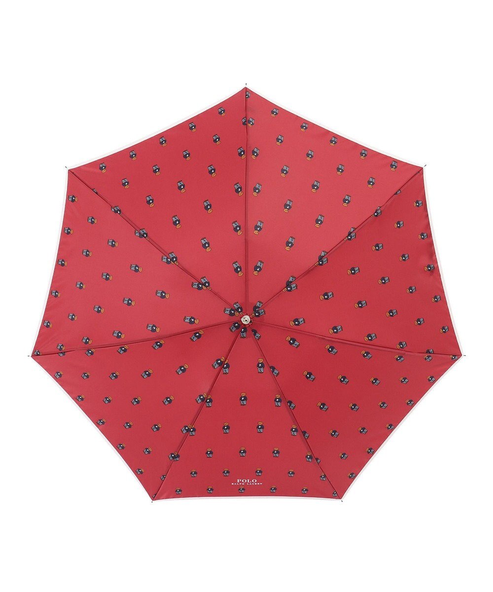 MOONBAT POLO RALPH LAUREN 折りたたみ傘 FLAG BEAR ツイル 