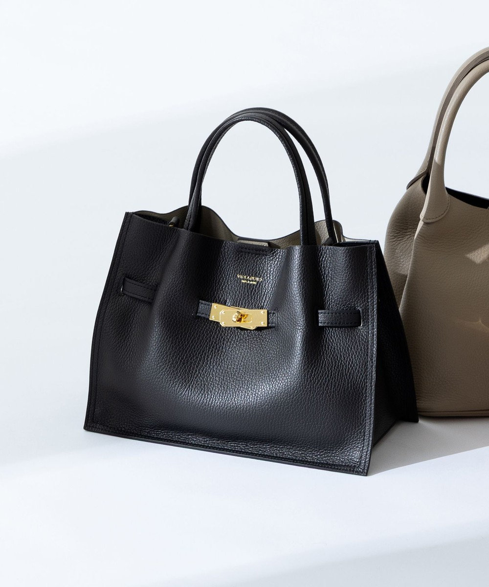 23区 【先行予約】VIOLAd'ORO イタリアンWフェイスレザー トートバッグ 