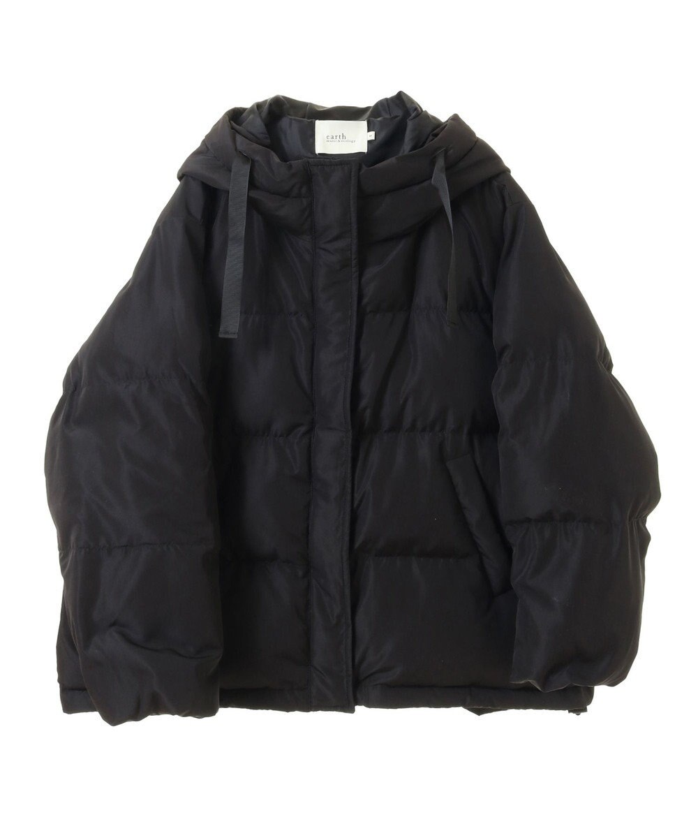 earth music&ecology フーディーパファーブルゾン 