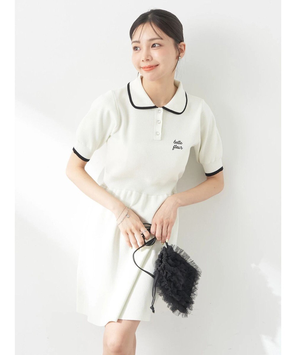 earth music&ecology ワンポイントポロワンピース 