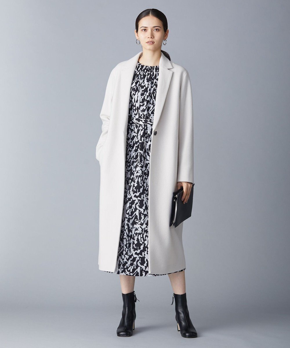 ICB ウールライトメルトン チェスターコート 