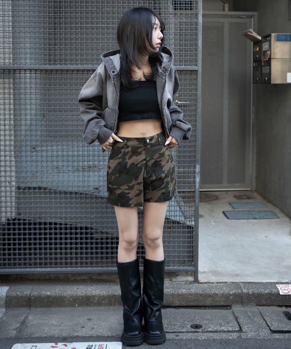 WEGO ツイルマイクロショートパンツ 