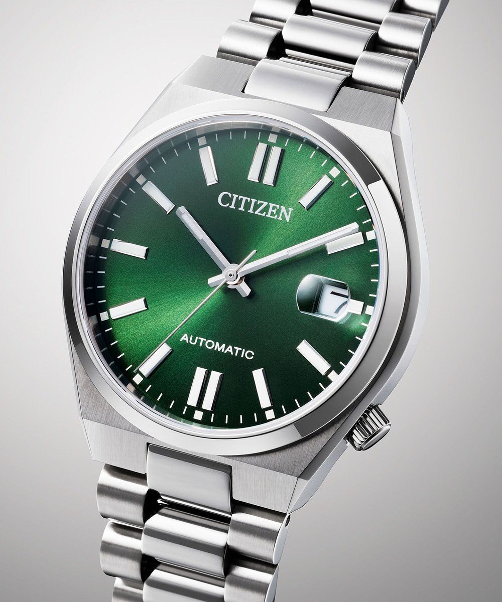 CITIZEN 【TSUYOSA 37mm】深みのあるグリーンのメカニカルウオッチ NJ0200-50X 