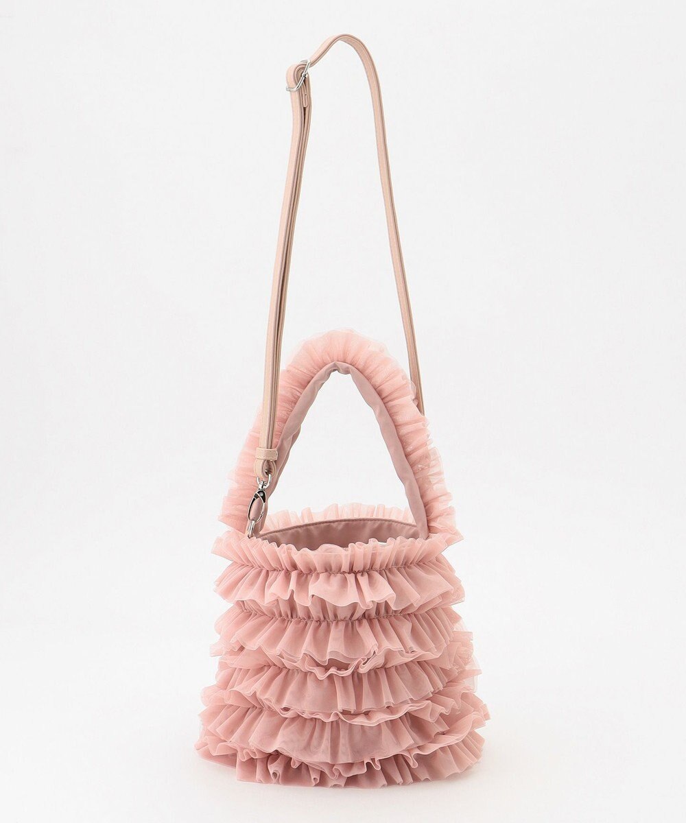 LA BAGAGERIE 【MONICA】チュールフリル2WAYバッグ 