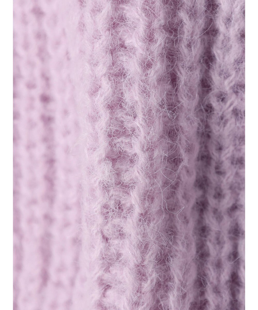 earth music&ecology ヘアリーショートニットカーディガン 