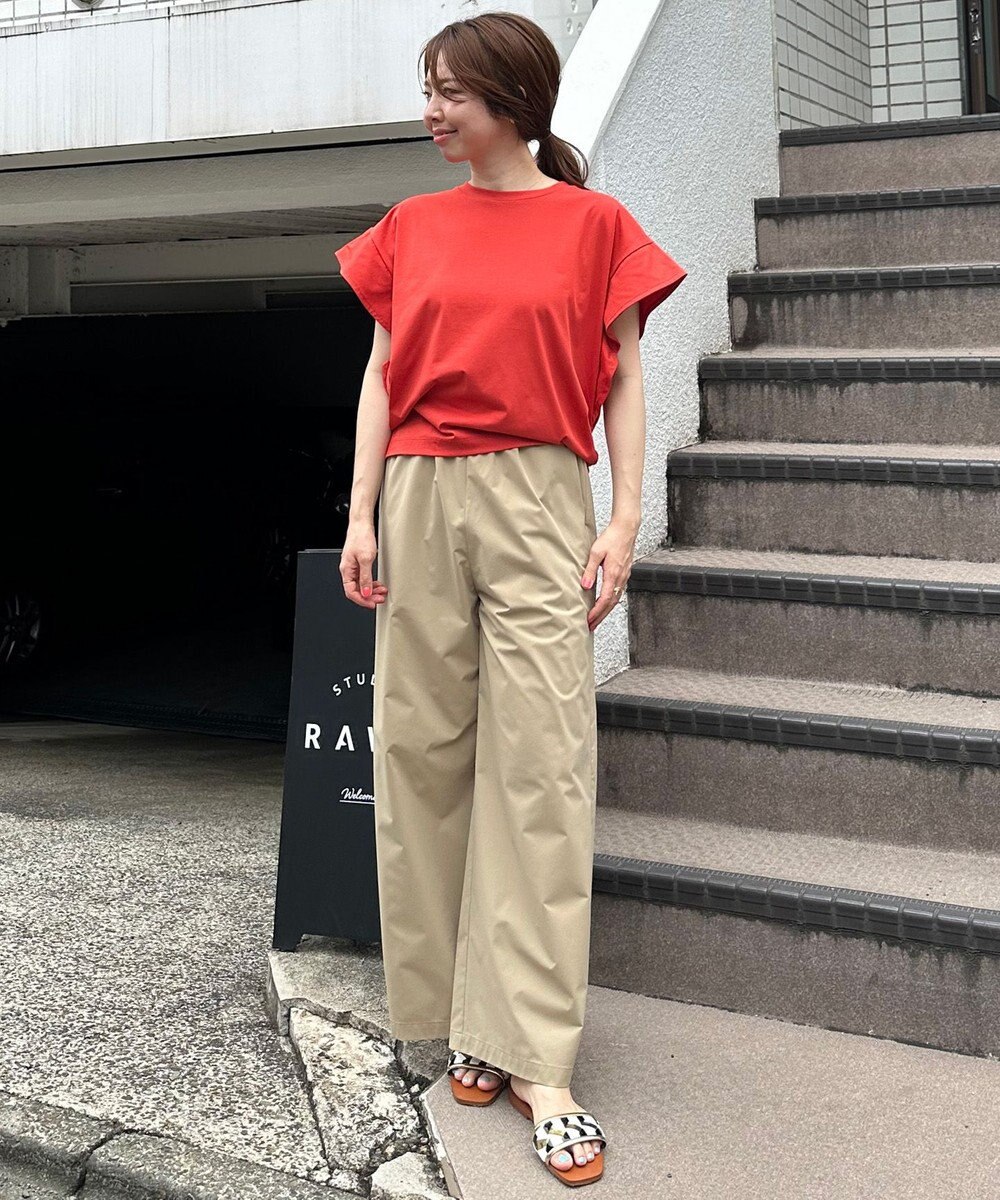 UNFILO フレアスリーブ Tシャツ 