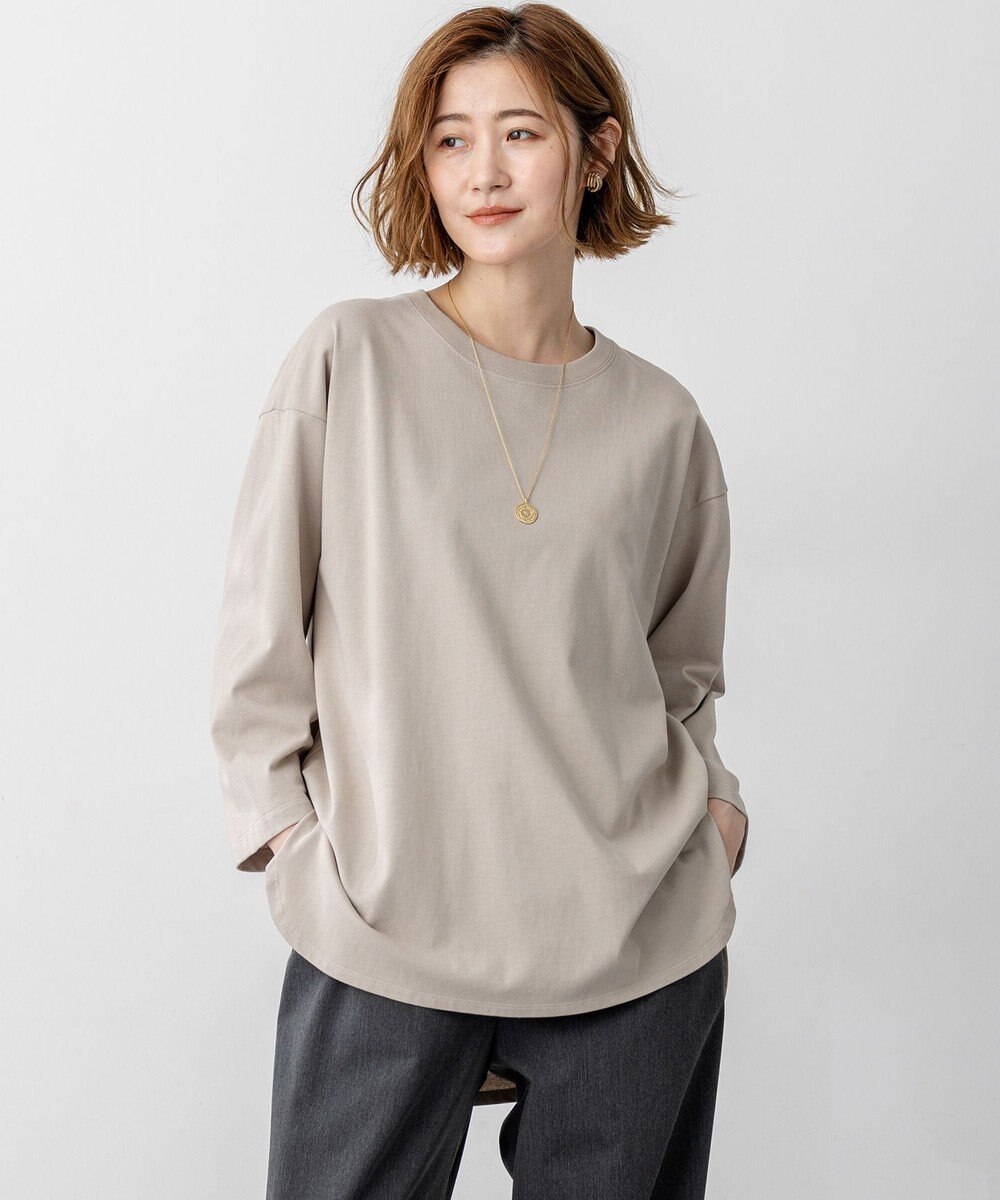 23区 L 【SLOW/一部店舗限定】MVSコットン チュニック シンプルTEE 