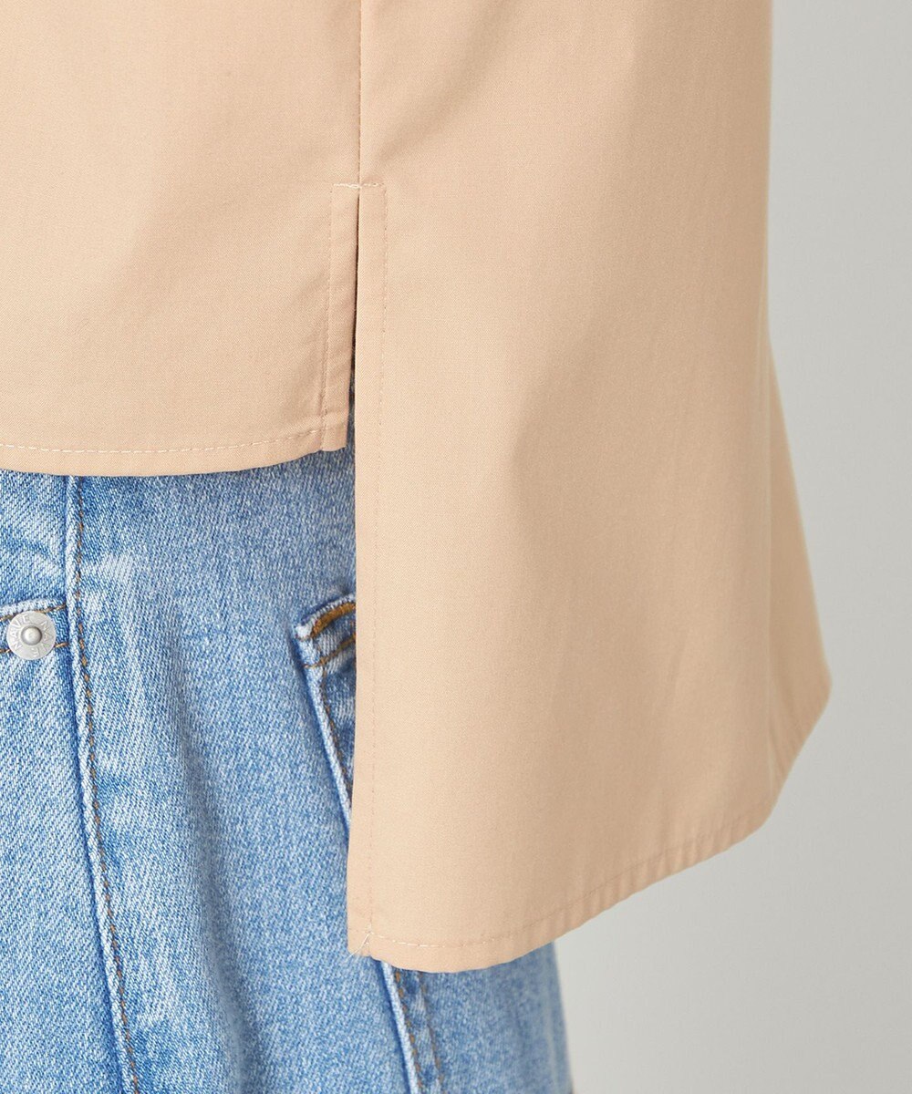 NAVE 【ReNAVE・セットアップ可/洗える/接触冷感/UVケア】コットンポリブロード クロップドシャツ 