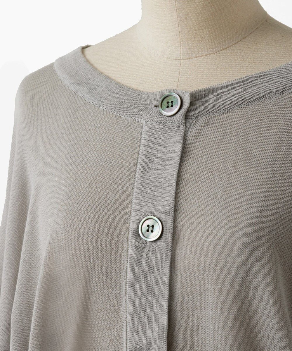 TOQUE 〈大草直子さんアドバイザー〉ウォッシャブルシルク×コットンニット ショートカーディガン 