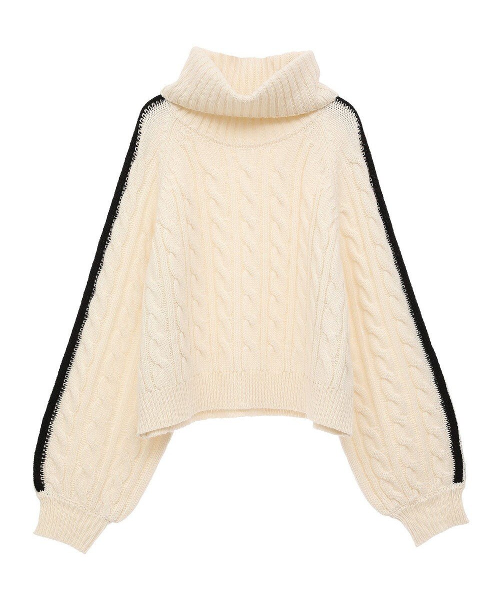 Green Parks ・ｓｗｉｎｇ　ｂｙ　ラインケーブルタートルニット 