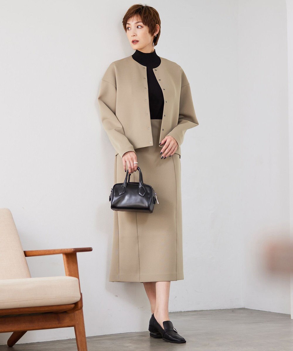 ICB 【洗える】 ウールアセテートハイゲージ ハイネックプルオーバー 