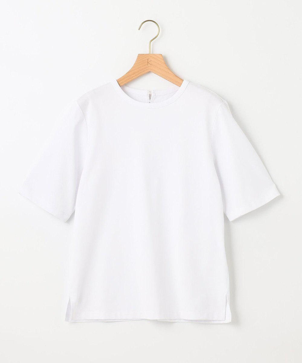 組曲 S 【汗ジミ防止・撥水】GIZAプレーティング天竺バックパール Tシャツ 