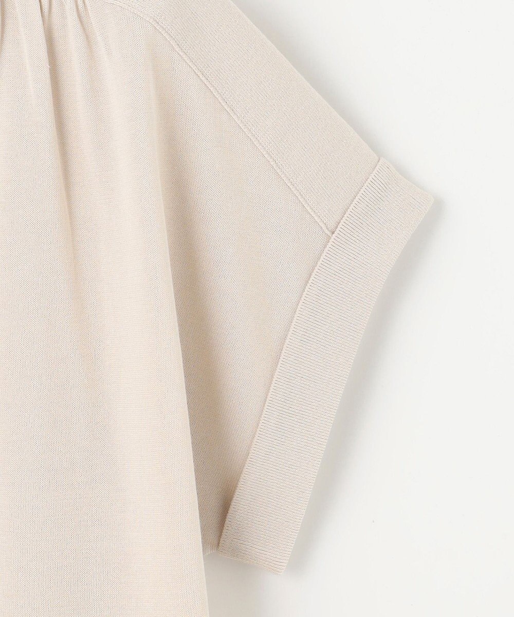 J.PRESS LADIES L 【洗える・抗菌防臭】コットンアセテート バンドカラー ニット 