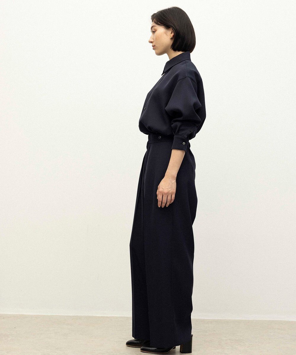 NAVE 【ReNAVE】ウォッシャブルツイル ワイドタックパンツ 