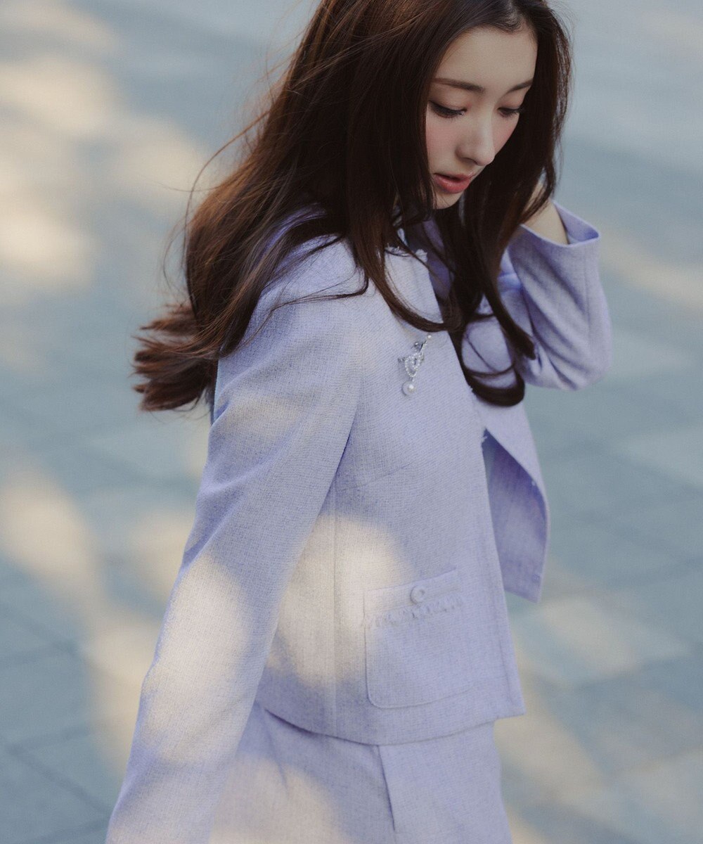 TOCCA 【宮本茉由さん着用】FROST MIST TWEED ドレス 