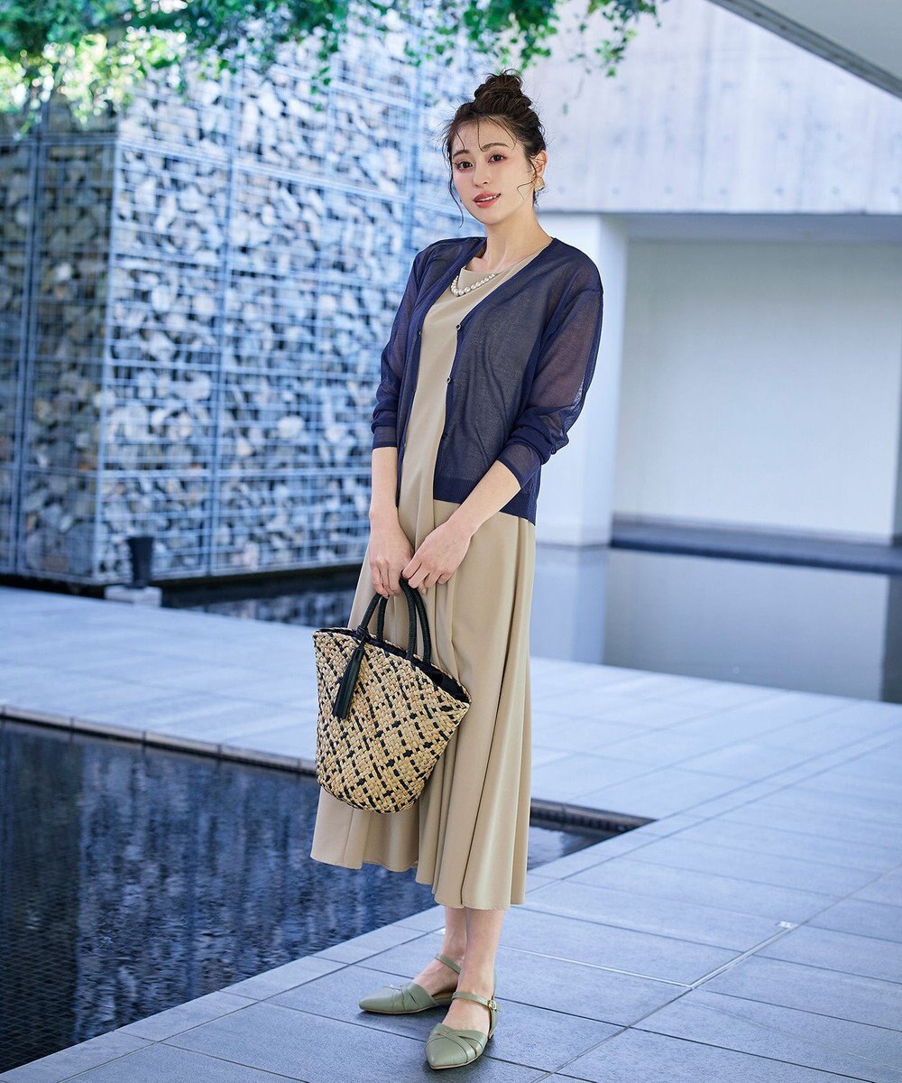 Tiaclasse シーグラスチェックバッグ 