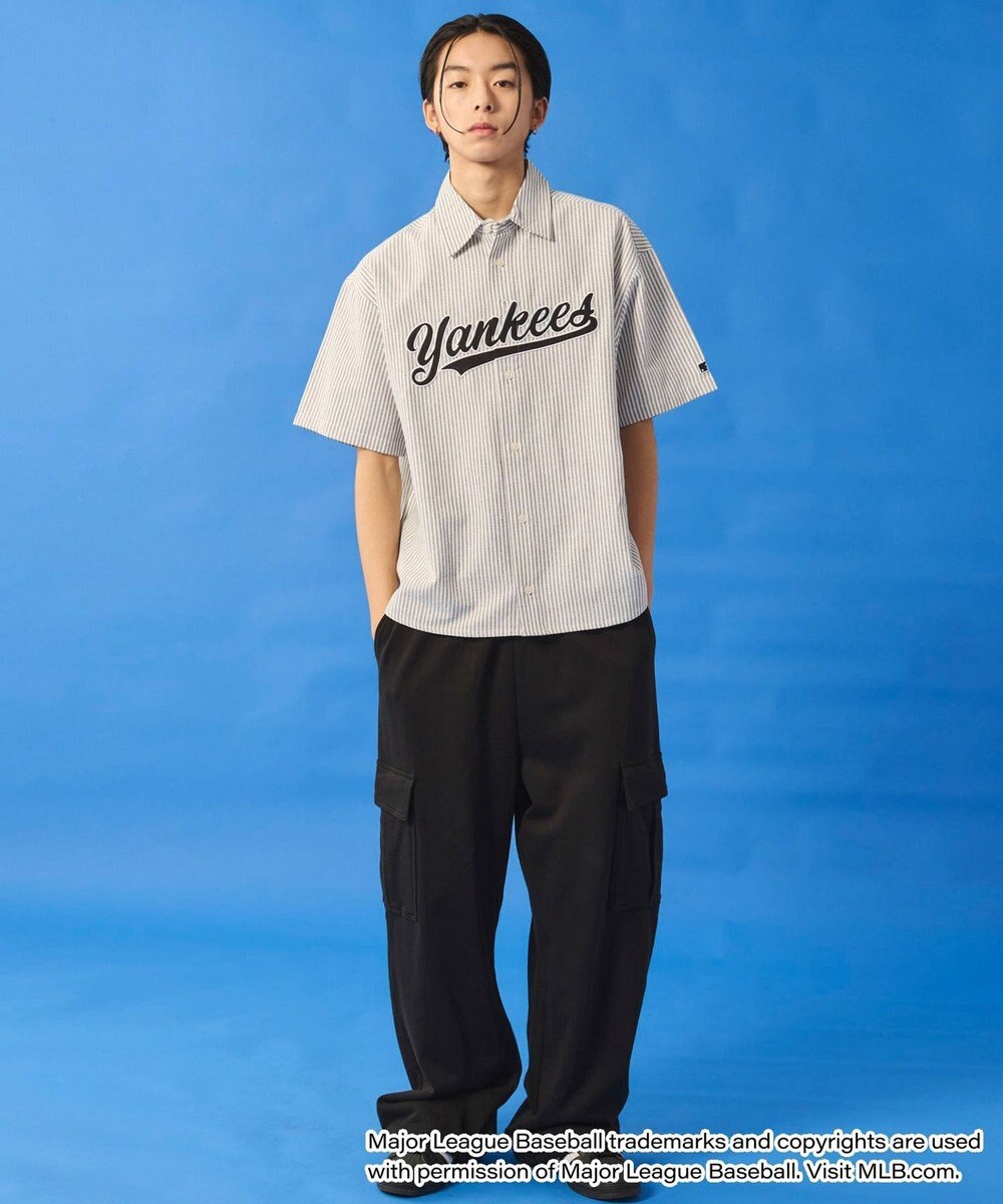 WEGO 【ユニセックス着用ITEM】別注MLBストライプグラフィックシャツ（SS） 