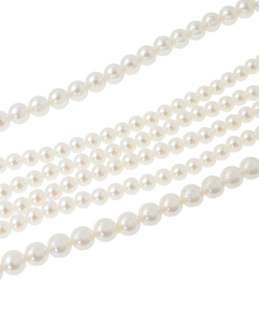 Green Parks ・ＨＡＬＦ　ＴＩＭＥ　パール３連ネックレス（金属フ 