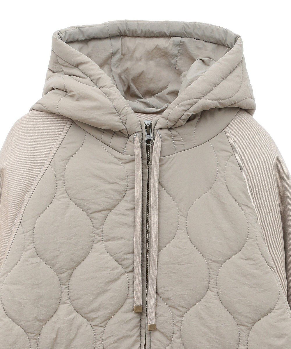 earth music&ecology ラグラン切替キルティングブルゾン 