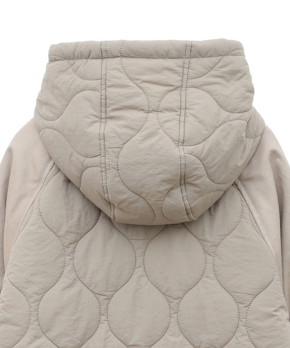 earth music&ecology ラグラン切替キルティングブルゾン 