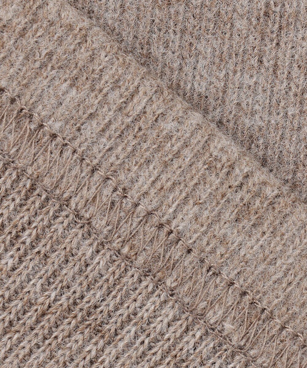 SHARE PARK LADIES サイドスリットVネックニット 