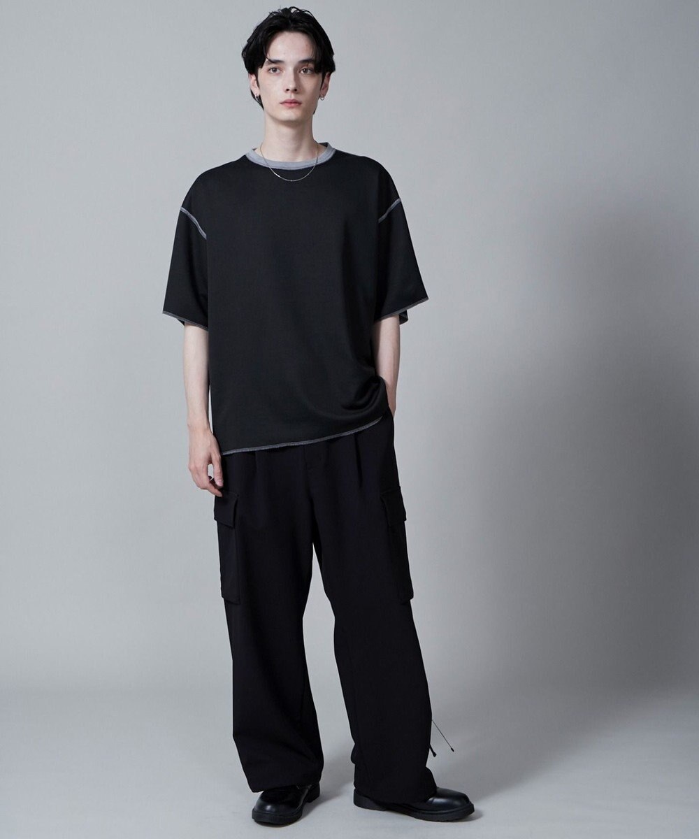 WEGO 【ユニセックス着用アイテム/リバーシブル】リバーシブルワンポイントT（S） 