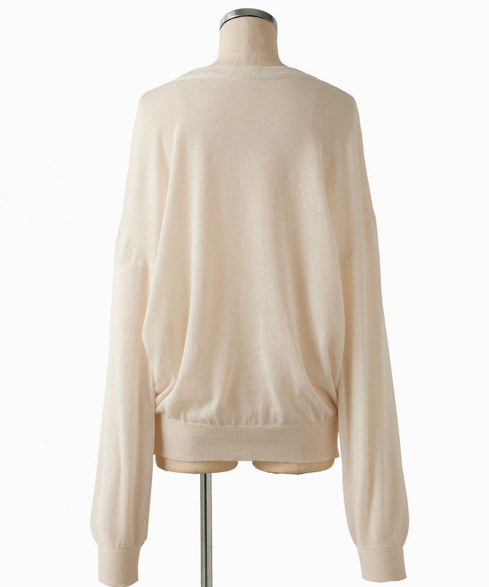 TOQUE 〈大草直子さんアドバイザー〉ウォッシャブルシルク×コットン ニットロングスリーブ 