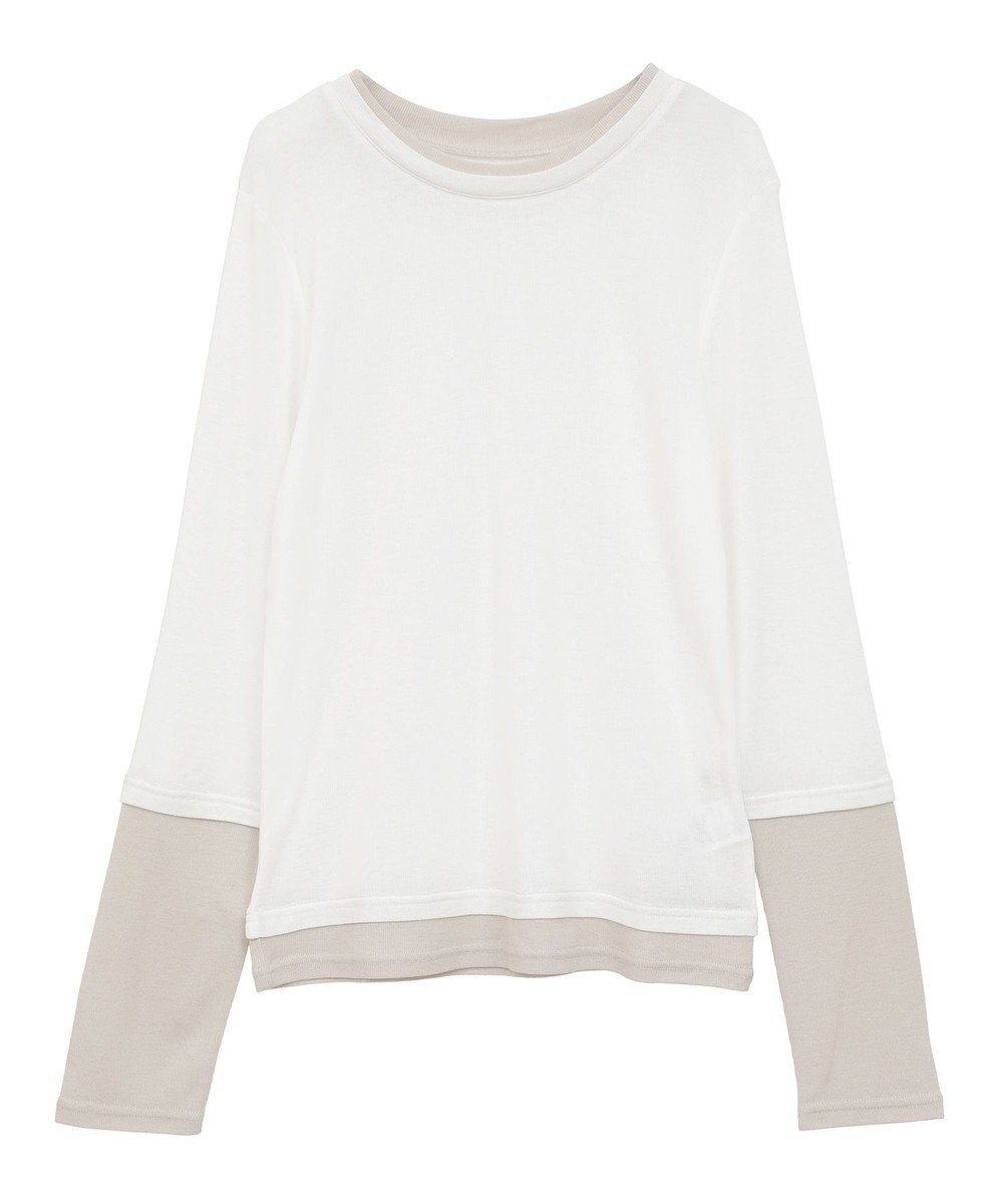 earth music&ecology レイヤードシアープルオーバー 