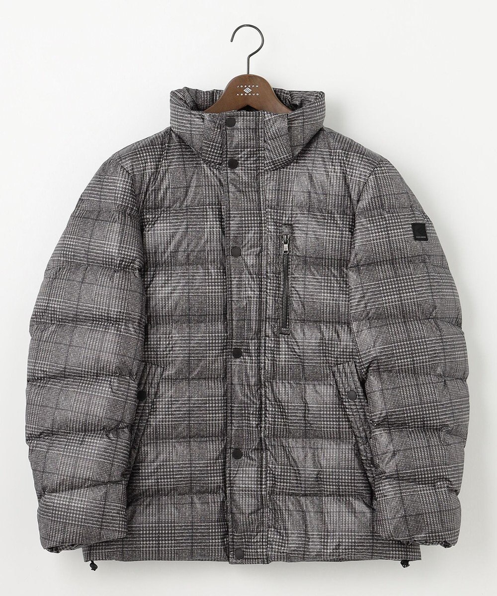 JOSEPH ABBOUD 【撥水/フード取り外し可/ダウン】パウダータフタ ダウン ブルゾン 