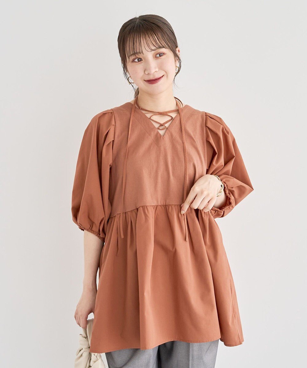 Green Parks ・ＥＬＥＮＣＡＲＥ　ＤＵＥ　２ｗａｙボリュームチュニック 