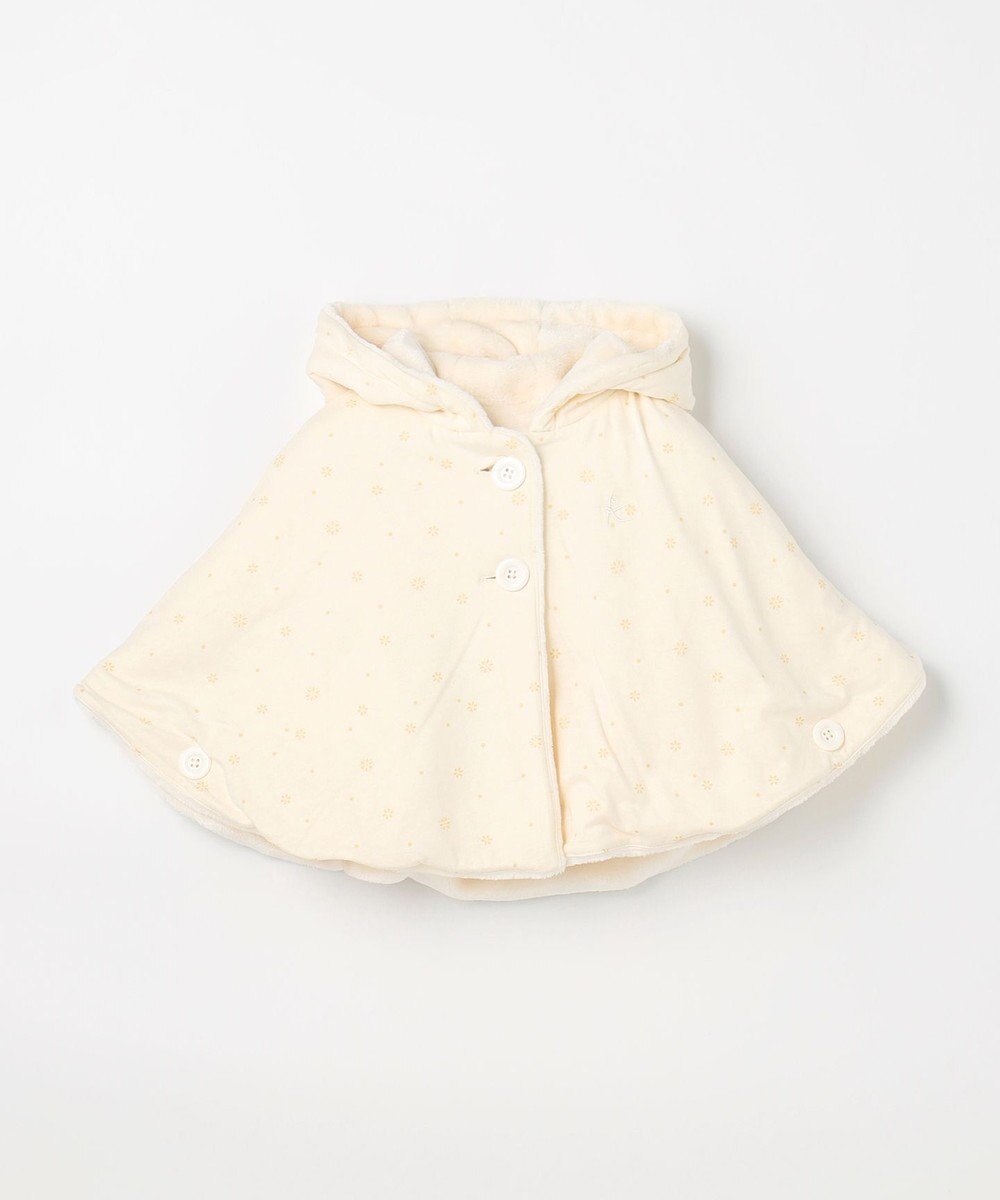 組曲 KIDS 【90㎝】あったかリバーシブルマント 