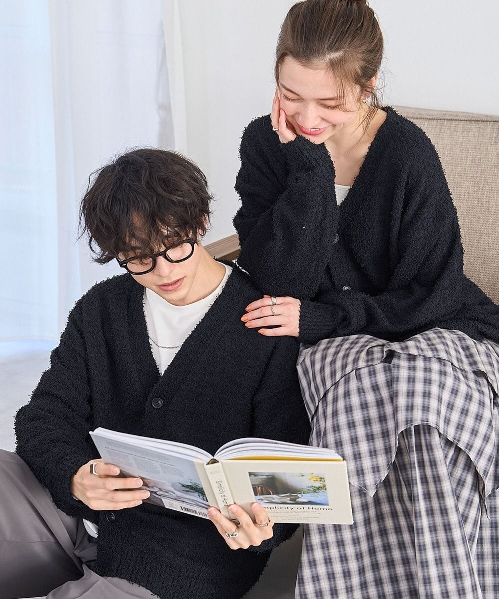 WEGO ツイストブークレカーディガン 