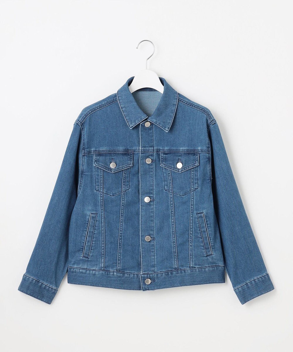 自由区 S 【洗える】ウスカルデニムベーシック ジャケット 