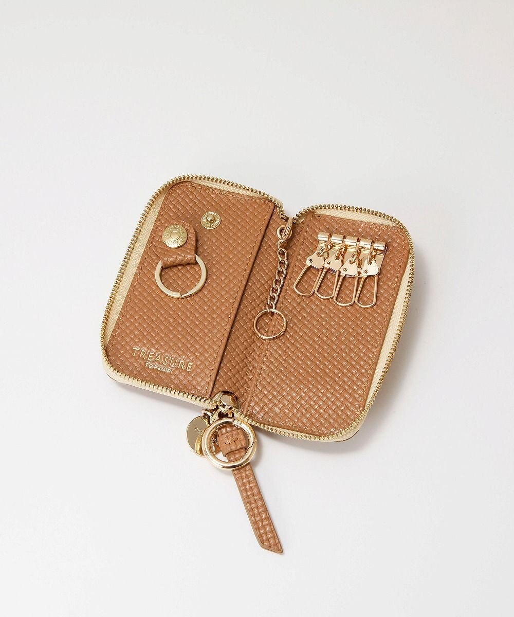TOPKAPI 【TREASURE TOPKAPI】クロスエンボス レザー キーケース 